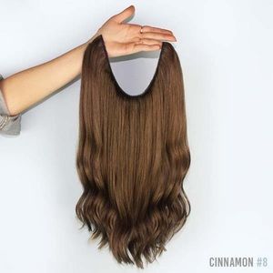 Zala Halo Hair Extensions—in Cinnamon